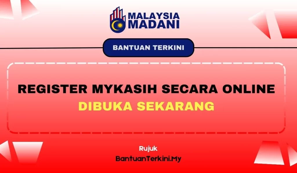REGISTER MYKASIH ONLINE