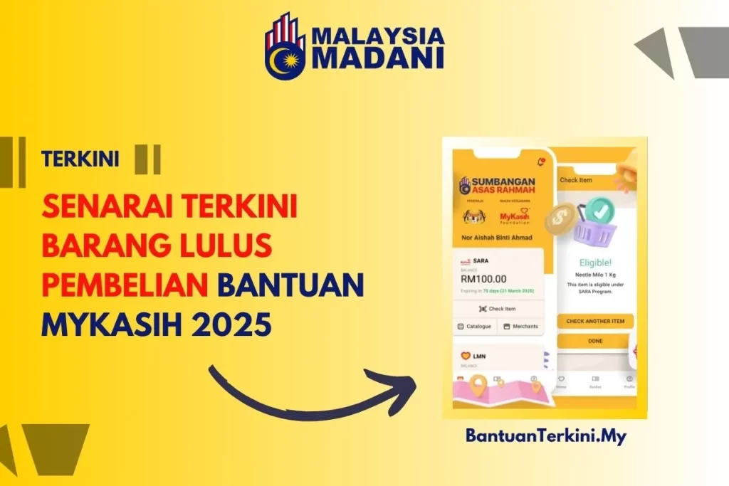 SENARAI BARANG BANTUAN MYKASIH 2025