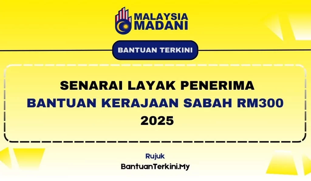 permohonan bantuan kerajaan sabah 2025