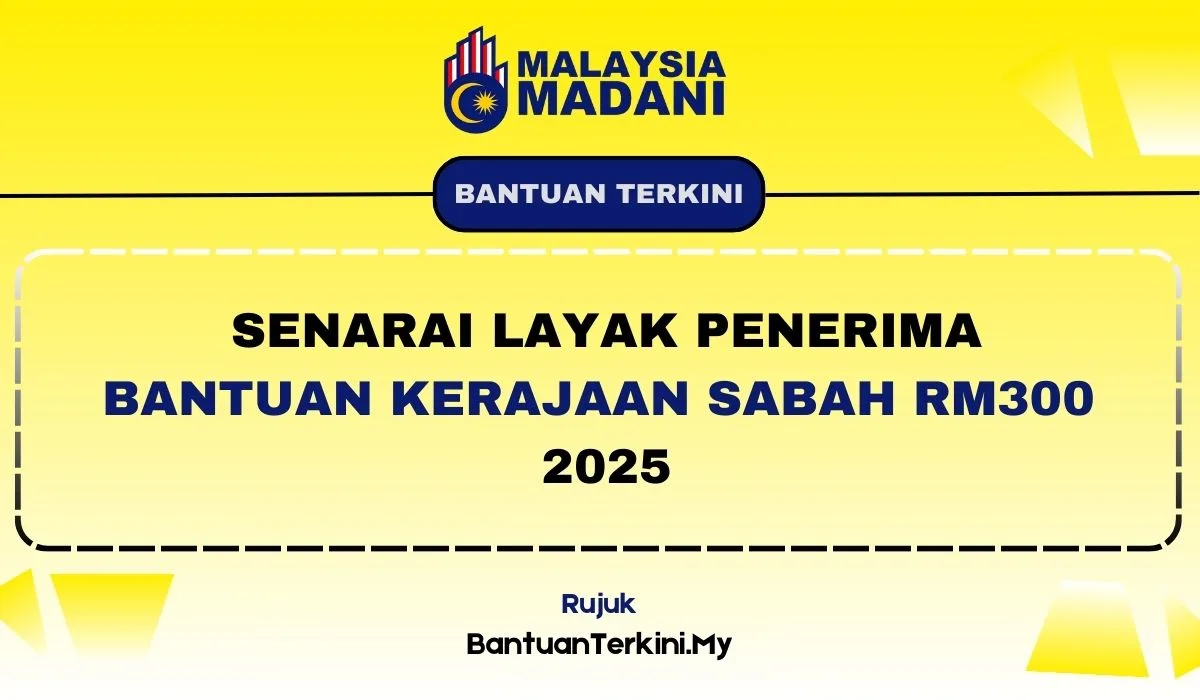 permohonan bantuan kerajaan sabah 2025