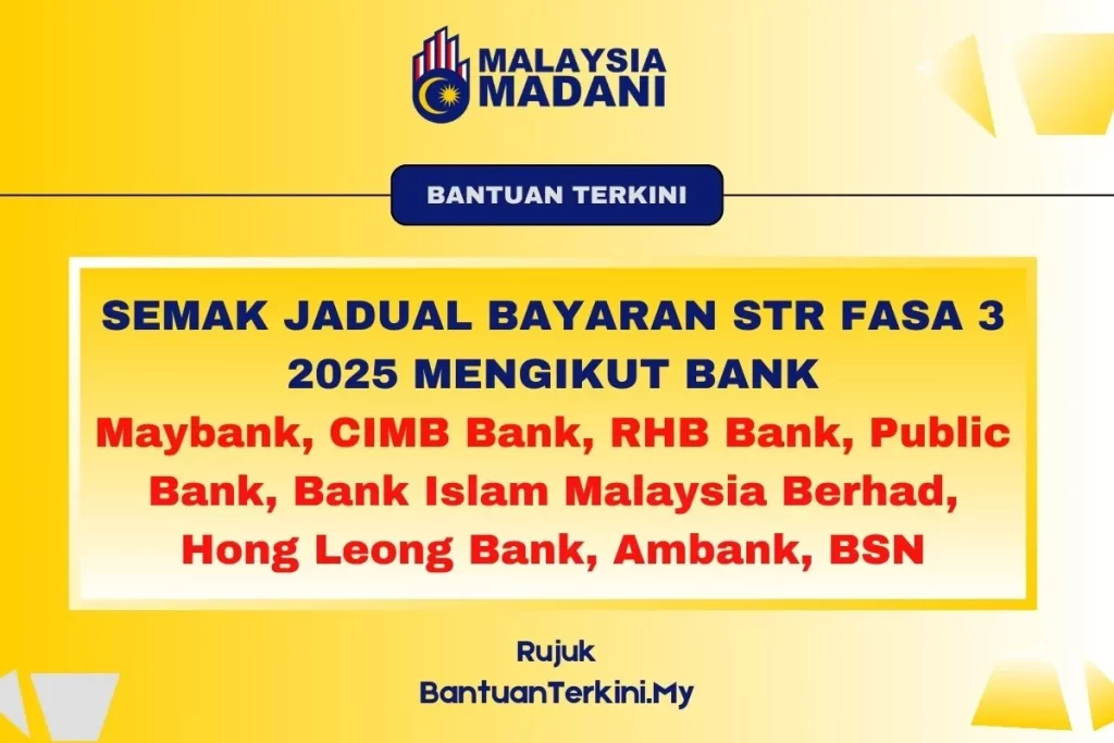 JADUAL BAYARAN STR FASA 3