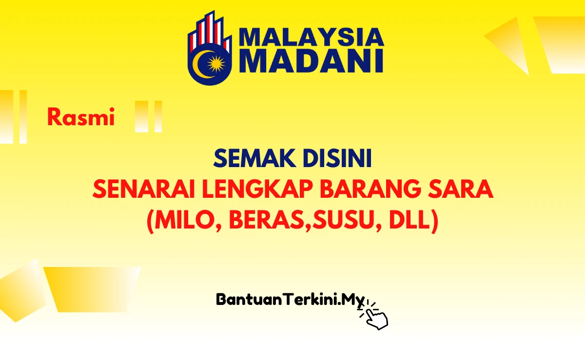 SENARAI BARANG SARA