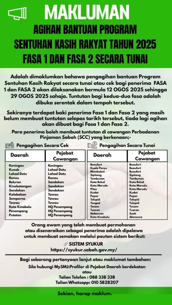 SEMAKAN BAYARAN BANTUAN SYUKUR SABAH 2025