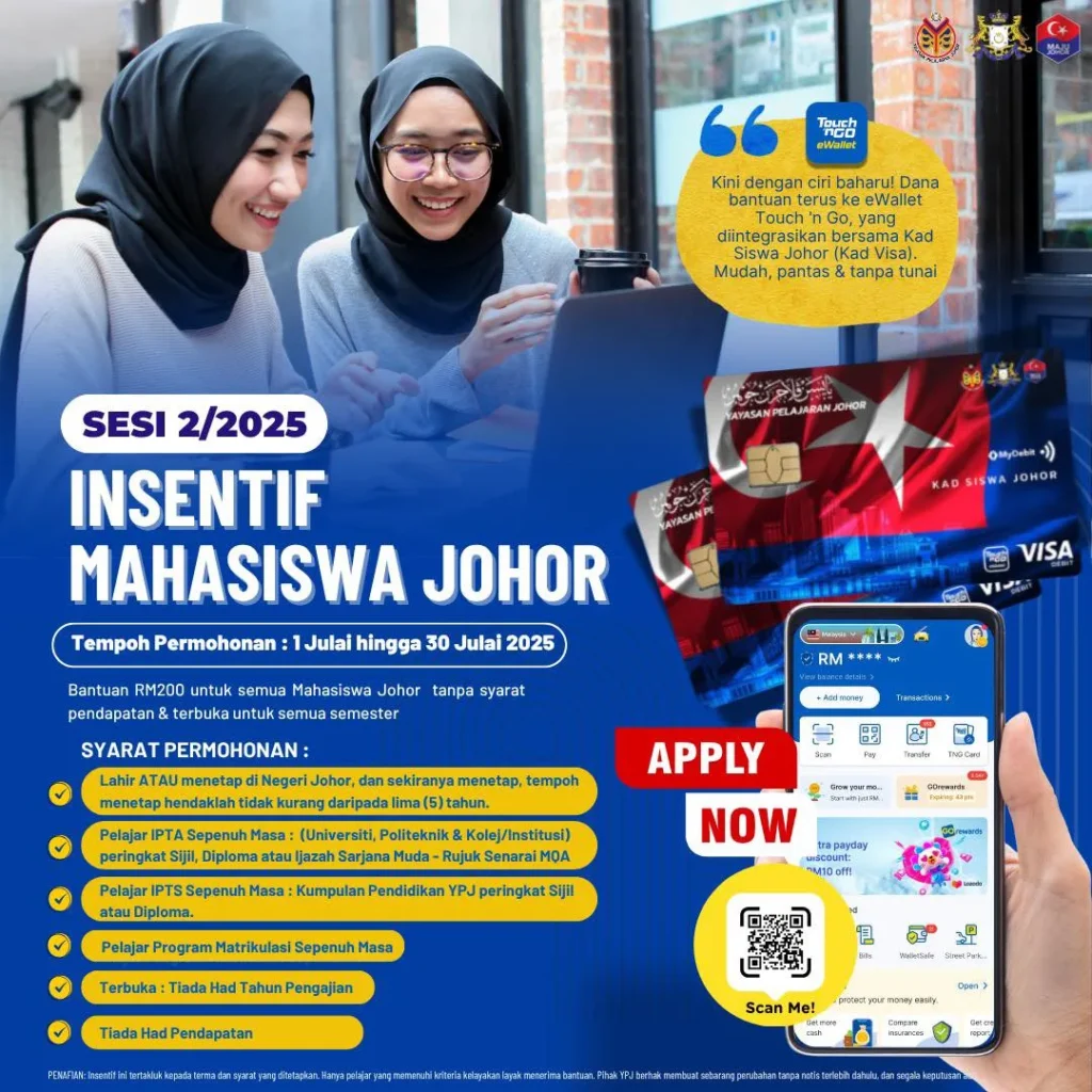 bantuan yuran pengajian johor