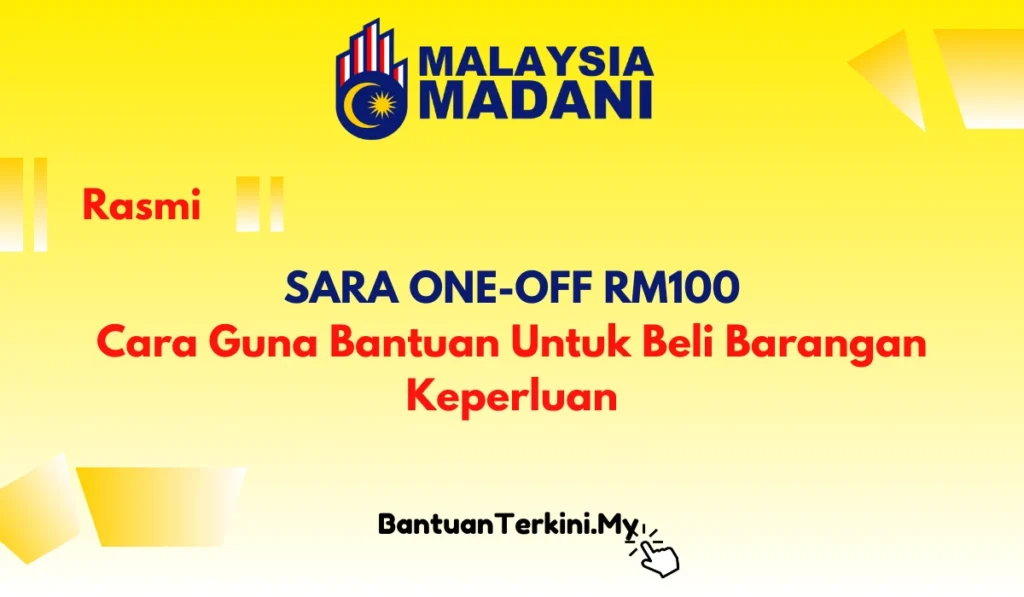 cara guna bantuan sara one off