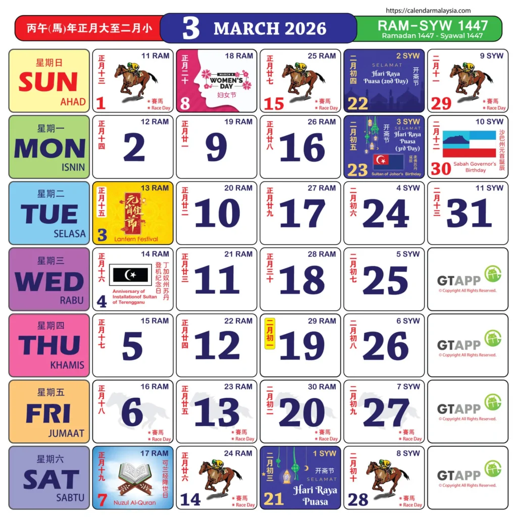 kalendar 2026 mac