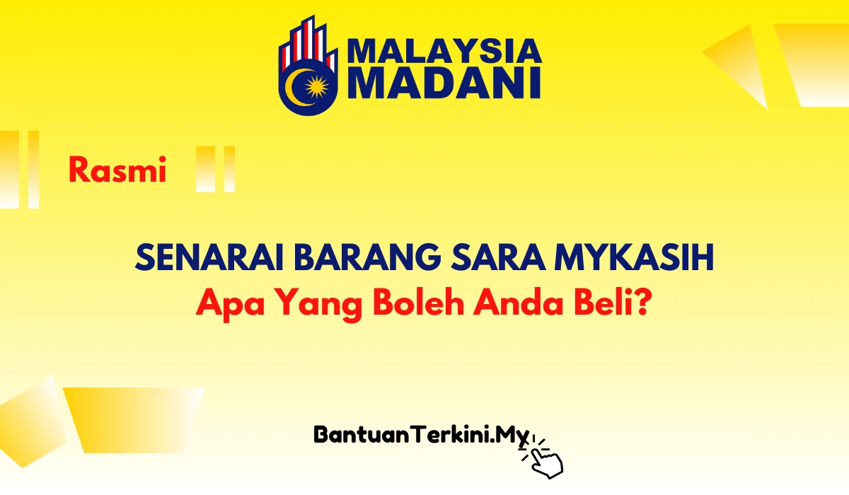 senarai barang sara mykasih