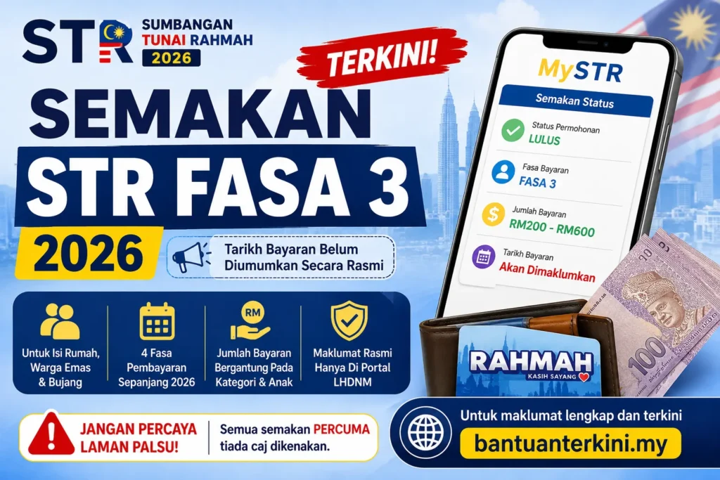 semakan str fasa 3 2026
